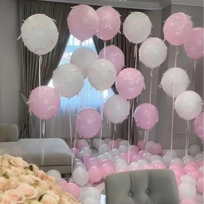 Lot de 5 ballons flottants roses pour mariage, 30,5 cm, pour demande en mariage, pour fête d'anniversaire, arrangement de scène, accessoires de photographie