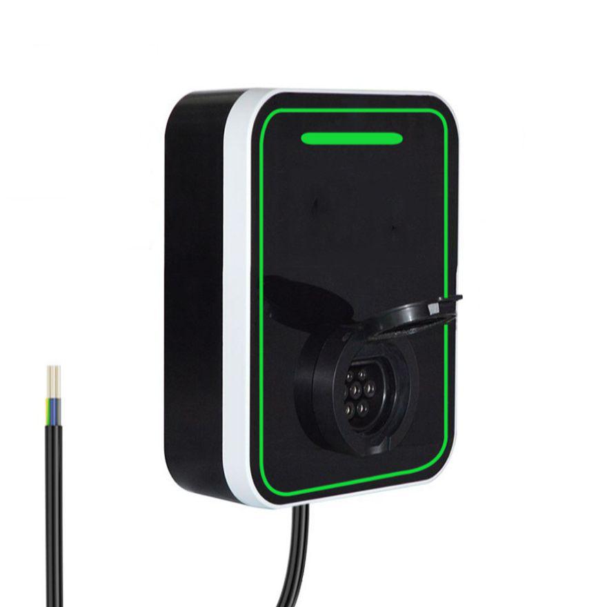 11kW Wall-Mounted Electric Vehicle Charger with EU/US Standards and App Control