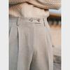 Herren Casual Wollhose mit hohem Bund - Warm, vielseitig und perfekt für den britischen Herbst und Winter.