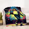 1pc Michael Jackson Outdoor Blanket Lightweight Flannel, Soft & Warm, All-Season Use for Sofa, Outdoor, Camping, Living Room, Office101