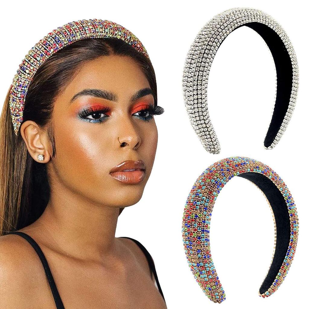 Baroque Rhinestone Ethnic Headband: European & American Style, Handmade Full Diamond Chain