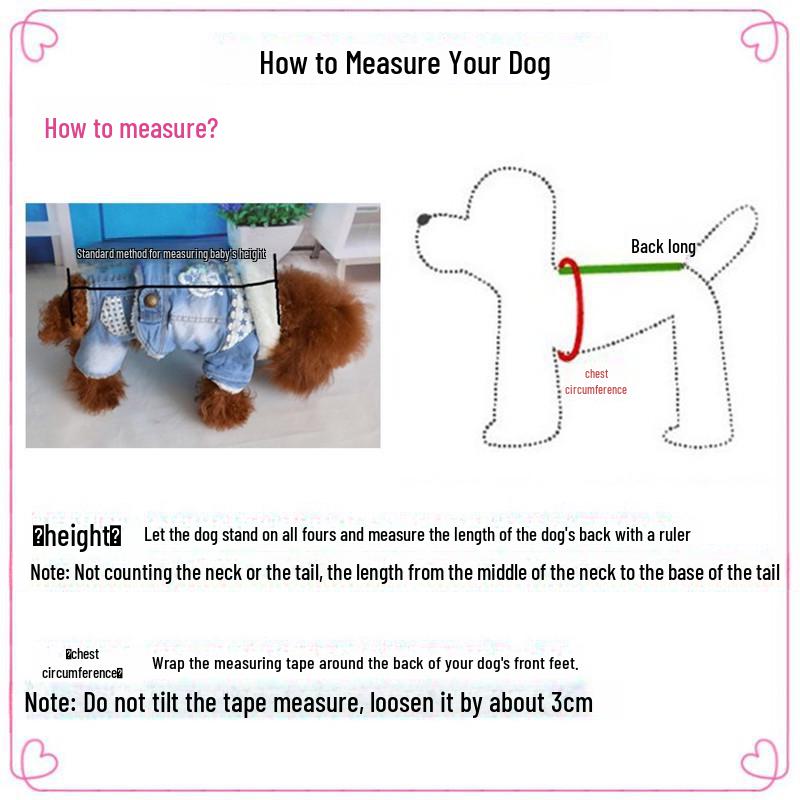 Denim Vest for Small/Medium Pets: Dual-Purpose, for Chest and Back, Suitable for All Seasons, Two-Leg Design