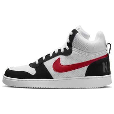 Court Borough Mid 'Weiß Rot Schwarz' Sneaker 838938-104