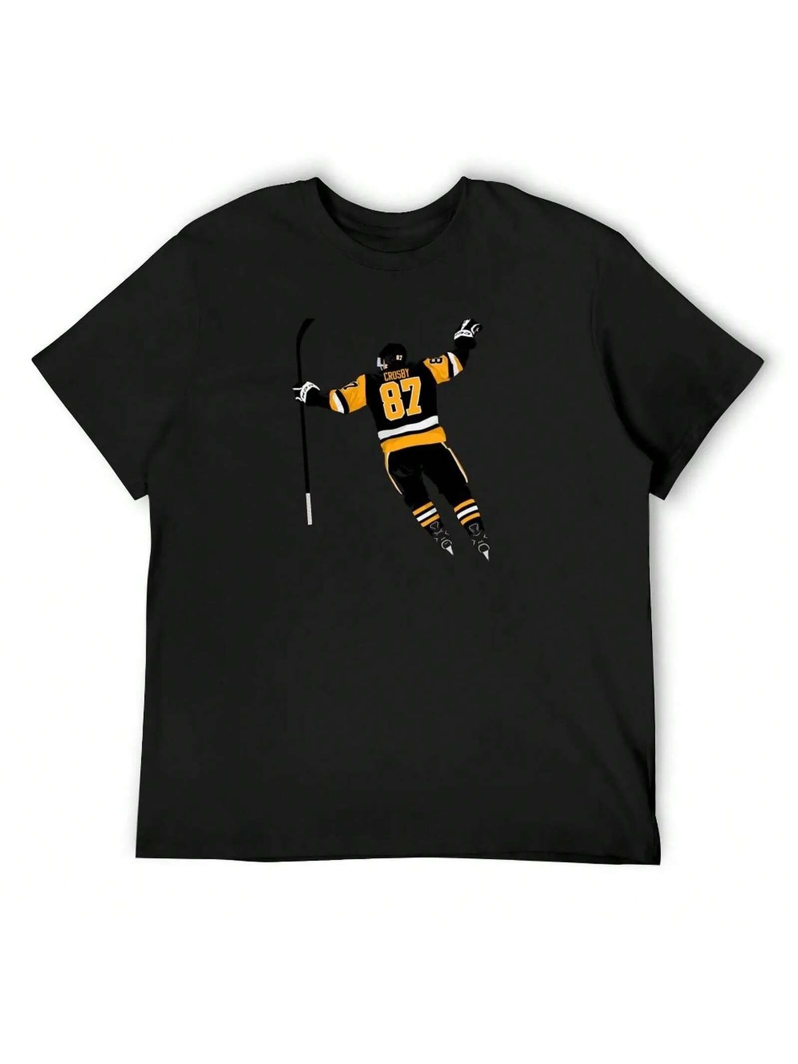 Sidney Crosby T-Shirt Tshirts Graphic Tee Korean Fashion Man Clothes Quick Drying Men And Women Graphic Cotton Oversized TShirts S разноцветный