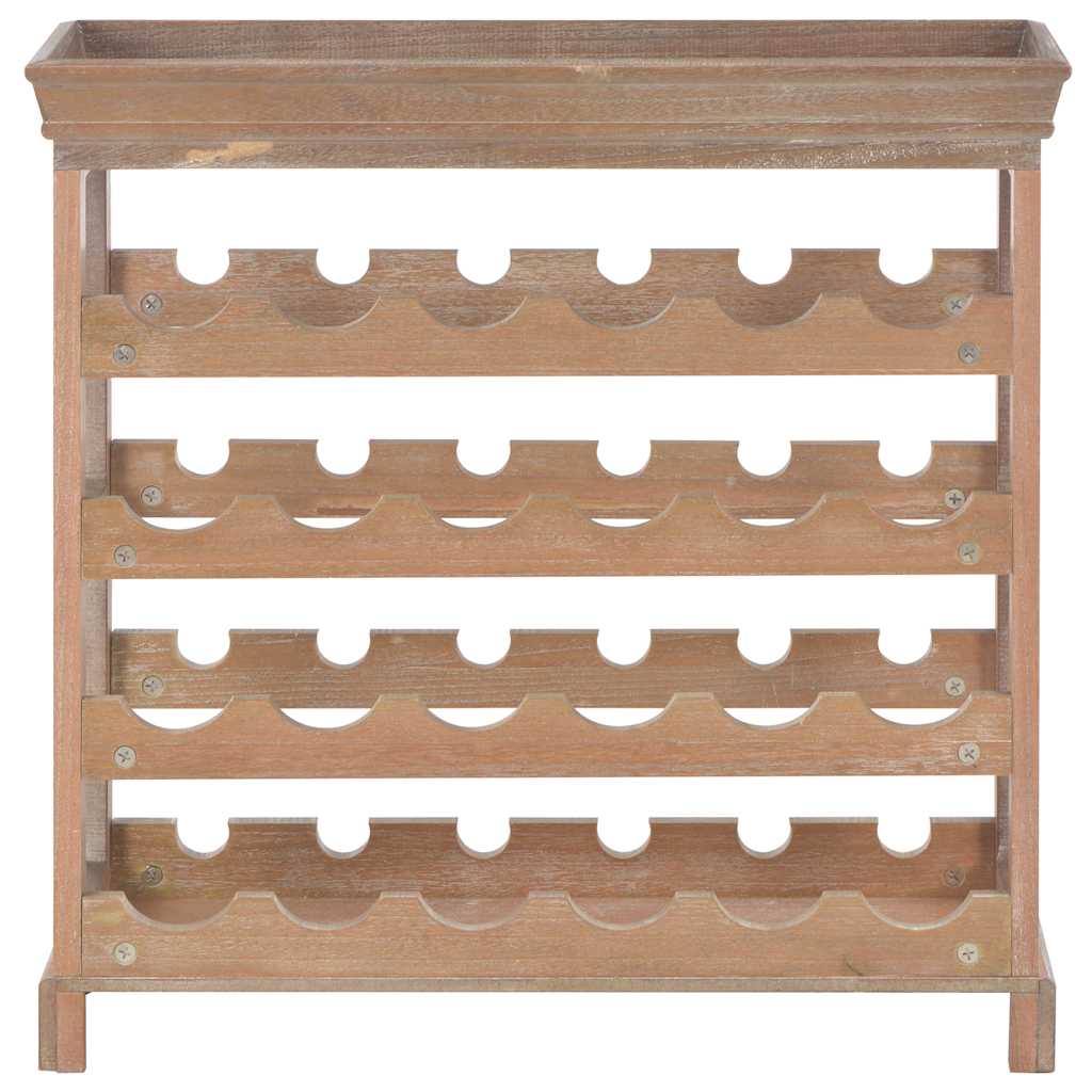 Wine Rack Brown 70 X 22.5 X 70.5 Cm MDF