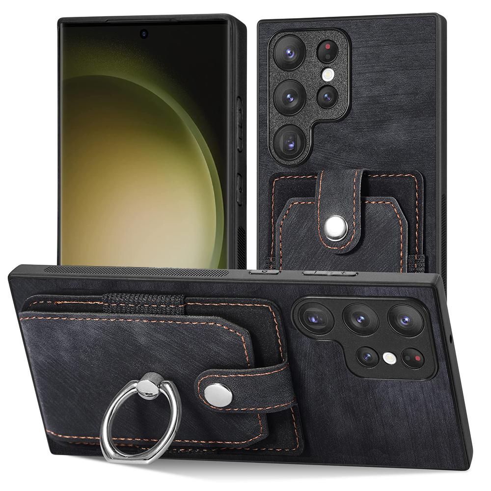 Husa portofel cu slot pentru card pentru Samsung S23 S22 Ultra S21 S20 Fe A14 A34 A54 A13 A23 A33 A53 A12 A32 A52/iphone 14 13 12 11 Husa din piele