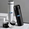 Car Smart Touch Screen Stainless LED Leak Proof Thermo Mug Badge Cover For Mondeo MK7 Fusion Shelby Kuga Mustang ST RS Edge