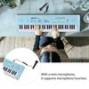 Btuty 61-Key Electronic Keyboard Piano Instrument with Microphone, Dual Power Modes, 6 Demonstration Songs, 5 Different Rhythms, Portable Piano Keyboa