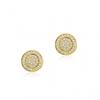 Cylindrical Mens Earrings Full Zircon Hip Hop Trendy Ear Jewelry