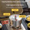 Stainless Steel Portable Outdoor Pressure Cooker - Multi-functional and Explosion-Proof for Camping