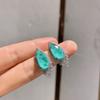 Jewelry Paraiba Earrings Necklace Jewelry Set Stud Earrings 8 * 16 Pendant 15 * 25 Jewelry