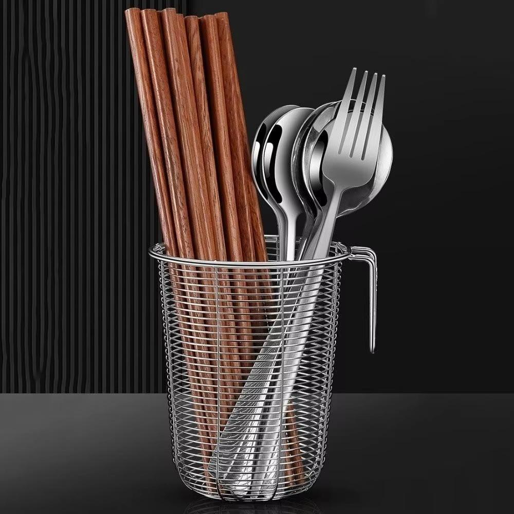 

Portable Chopstick Cage Large Capacity Spoon Fork Holder Gifts Chopstick Drying Rack S