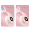 RGB Cat Ear Headband Bluetooth Gaming Headset with Wired Option