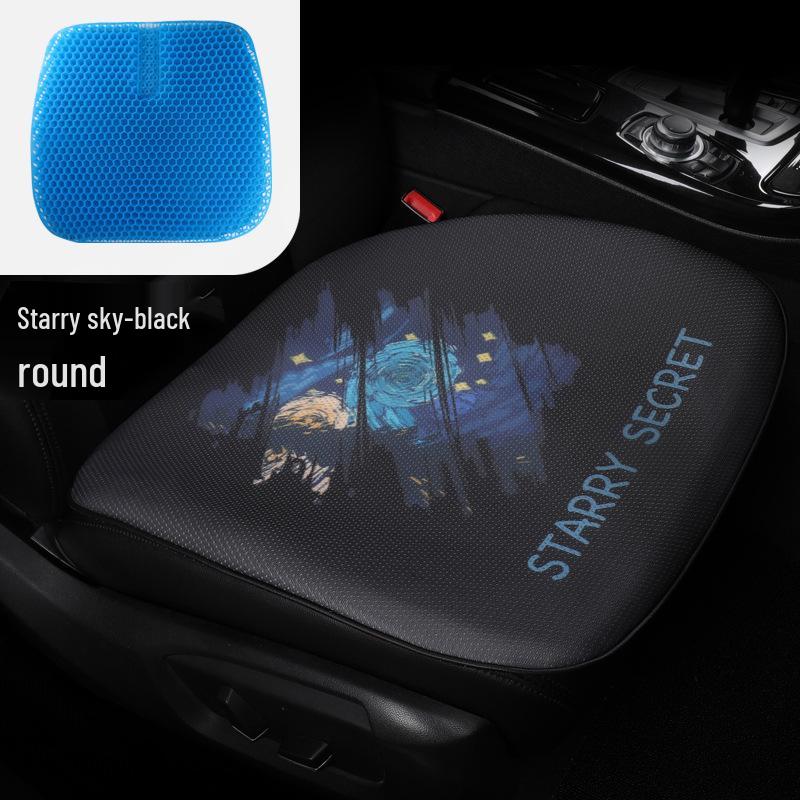 Cartoon Style Gel Car Seat Cushion – Universal Four-Season Chair Pad for Office and Furniture