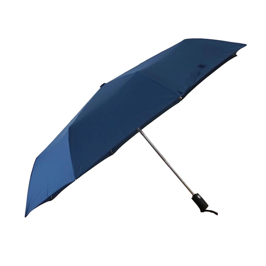 Komiya Shoten 65cm Automatic Large Folding Umbrella for Durable Super Teflon Safety Solid Color Open/Close Men, One-Touch Operation, Fiberglass,