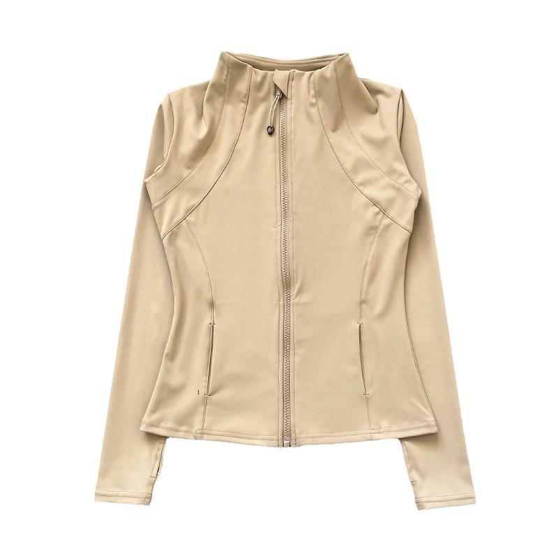 Yoga Clothing Women's Sports Top Stand Collar Zipper Long Sleeve Slim Fit Running Fitness Jacket Sports Jacket