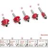 1/4 15pcs Shank Router Bit Set Trimming Bit Straight Milling Cutter Wood Bits Tungsten Carbide Cutting Woodworking