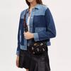 Coach Disney Collaboration Jamie Canvas With Leather Crossbody Bags Small Women's Black CN027-QBM2