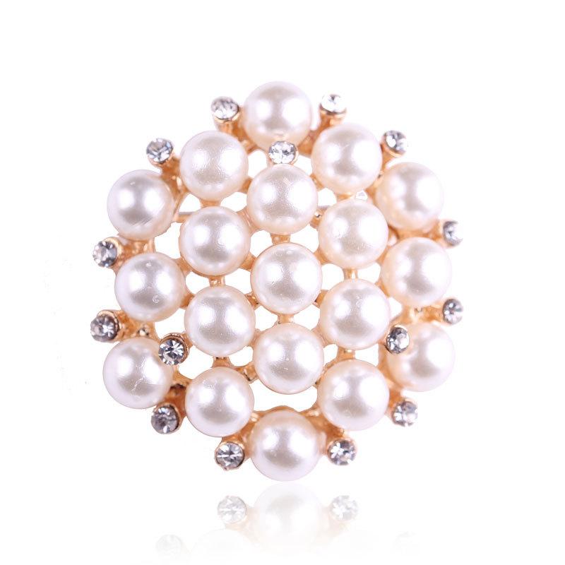Fashion Creative Full Pearl Bright Brooch Brooch Corsage Women's Flower Brooch Clothing Jewellery Designer Brooch Mini Perfect Gift for Couples