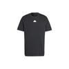 T Shirts Men's Black Crew Neck Moderate Straight Fit IN3711