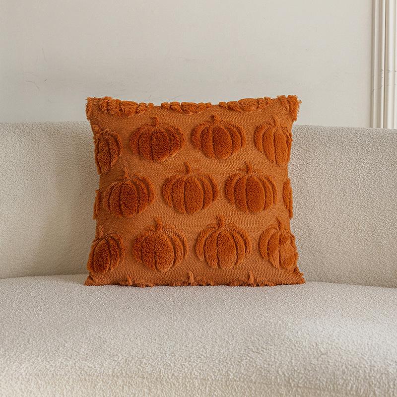 Autumn Thanksgiving Pillow Cover Living Room Sofa Quilted Embroidery Craft Pillow Bedroom Bedside Pillow Cover Cushion Cover