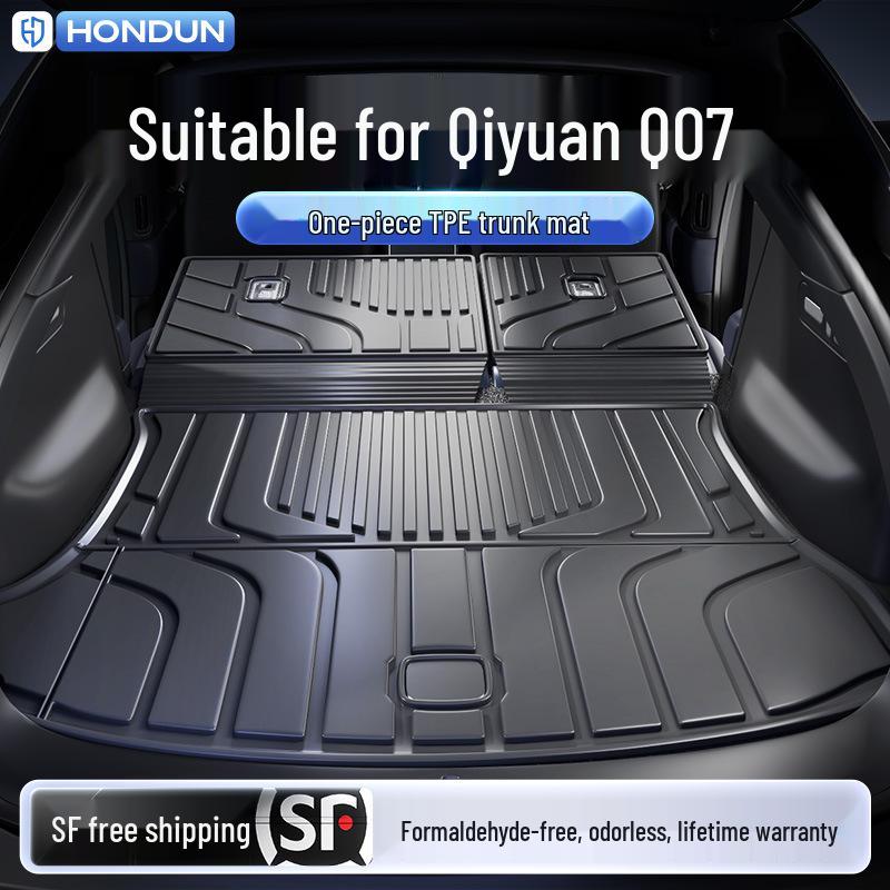 Tapis de coffre de voiture personnalisé Qiyuan Q07 TPE25