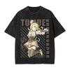 Tricou Vintage Spală cu Imprimeu Grafic Mahou Shoujo Homura Akemi Fierbinte Bărbați Femei Bumbac Streetwear Modă Supradimensionat Casual Nou Tricou