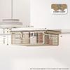 Under Cabinet Hanging Storage Basket Organizer