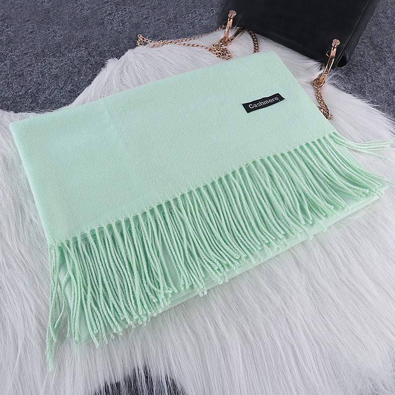 Schal Damen Schal Winter Beliebter Kaschmirschal Schal Einfarbig Warmer Schal Herbst- und Winterschal Schal Schal
