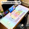 Large Mouse PadCare Bears Custom Name Text Personalized Desk Mat Non Slip Gaming Pad