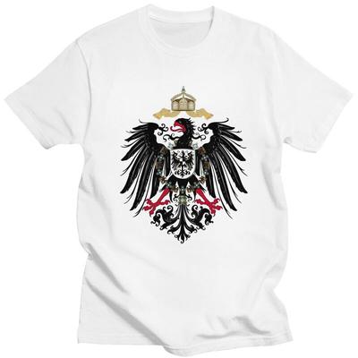 Custom German Empire Eagle T Shirts Men 100% Cotton Tee Tops Coat Of Arms Of Germany Tshirt Short-Sleeve Casual T-shirt - Men...