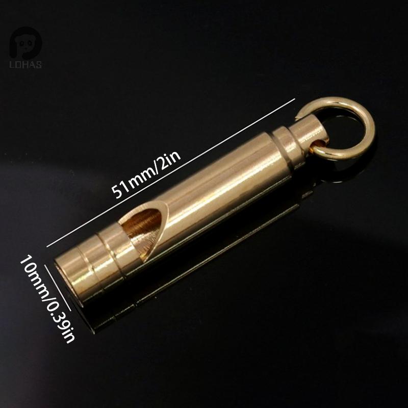 S Multifunctional Brass Emergency Survival Whistle Portable Keychain Outdoor Tools Whistle For Camping Hiking