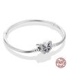 Bracelet Silver 925 Original 17-20CM Star Moon Heart Butterfly Paw Print Zircon Bracelets Fit DIY Charms Birthday Jewelry Gifts
