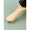 1pc Dual Side Wooden Beard Brush With Bristles & Nylon Bristles For Men's Beard Care, Hair Styling, Cleaning & Multifunctional Wood Handle Hair Tools