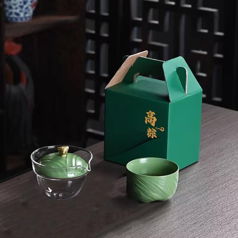 

Фестиваль човнів-драконів Цзунцзи Чашка Kuaike 1 Чайник 4 Чашки Портативна Портативна Подарункова Коробка Компанія Креативні Заходи Подарунки Бізнес Сувеніри