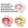 Kawaii Sanrio Anime Figure Cinnamoroll Night Light My Melody Hello Kitty Desktop Tv Model Decorate Ambient Light Gift for Girls