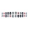 Stylish Cow Pattern Reusable Manicure Plate Set