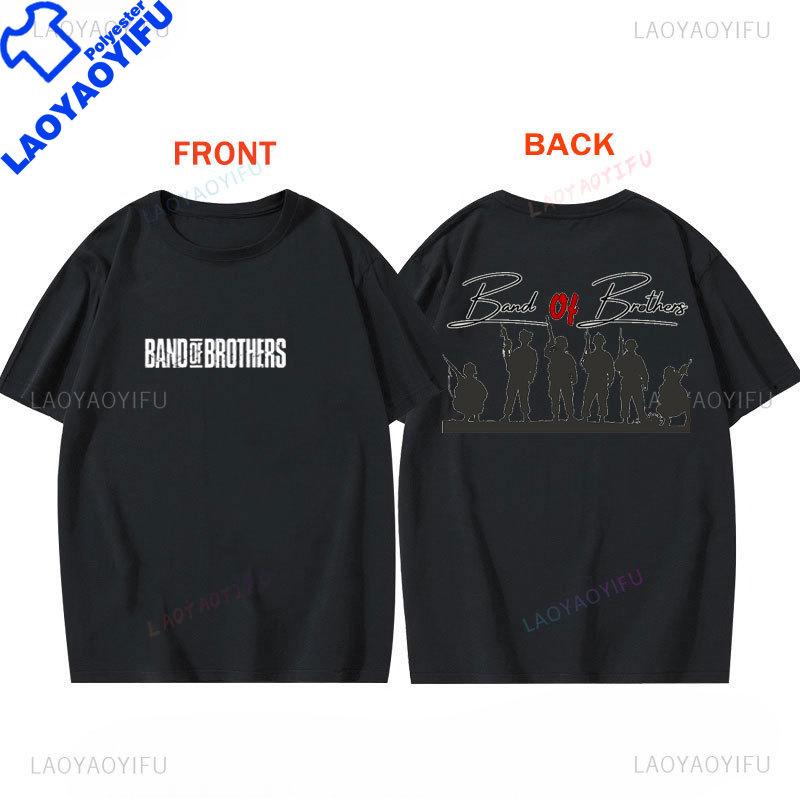 Band Of Brothers TShirt Vintage Tv Play Graphic T Shirts Summer Short Sleeve Crewneck Clothing Printed Top Movie Camisetas