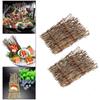 Sashimi Display Bamboo Blinds, Sashimi Serving Display, Sushi Restaurant Decoration, Japanese-Style Party Table Decoration (17*11cm, 6 pieces)