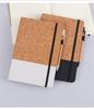 A5 Coffee Cork Texture Notebook Gift Set with Custom Logo Printing