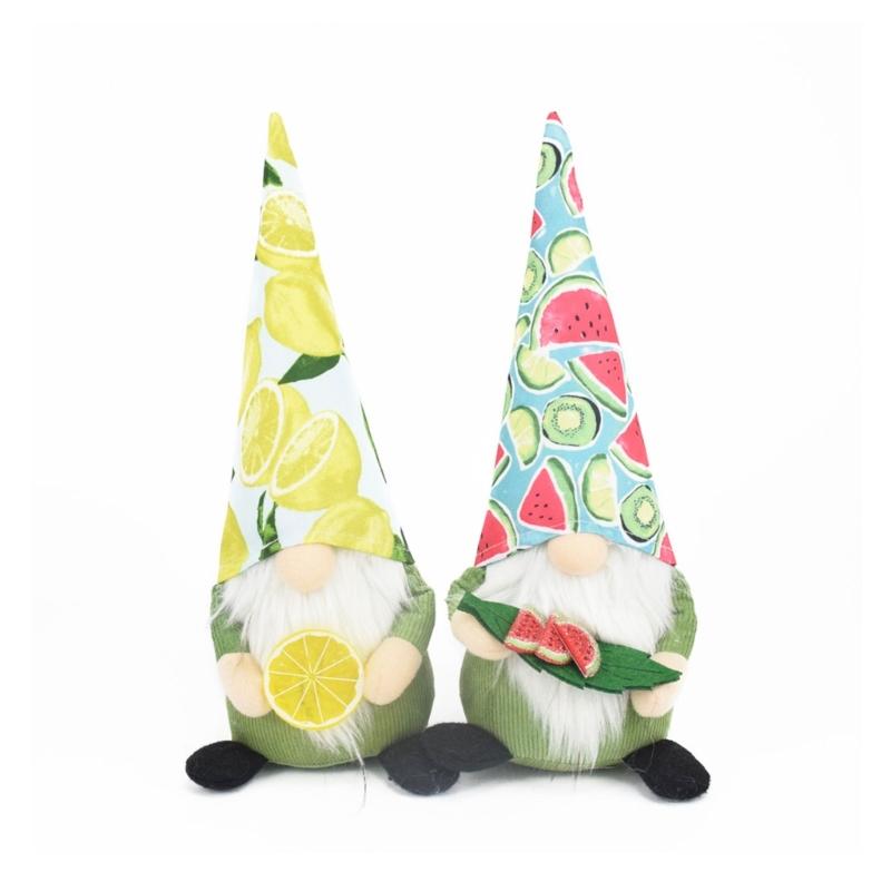 Lemon/Watermelons Gnome Doll Lovely Holiday Decorations Festival Faceless Dwarfs Sculpture Rudolphs Figurines for Kids