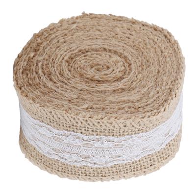 Burlap Ribbon 5.5yd DIY Diverse Styles Lace Burlap Roll for Wedding Party Gift Packaging Industrial Packaging Arts