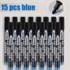 Set da 15 pennarelli indelebili a base d'olio per Carta, Metallo, Vetro, Legno, - Ideale per Scuola, Ufficio, Ingegneria, Edilizia, Arti
