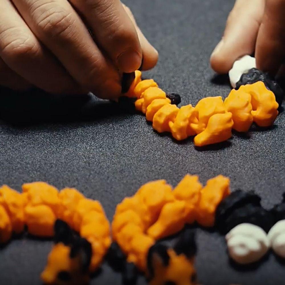 Movable 3D Printed Animal Model Toy Joint Swing Mini Leopard Cat Toy  Desktop Ornament