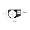 1Set Self-adhesive Left Car Headlight Switch Frame Trim Stickers Carbon Fiber Car Decoration for Volkswagen Golf 7 2013-2017