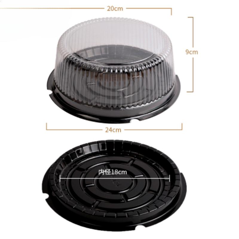 Inch Transparent Cake Box Plastic Boxes And Packaging Clear Cupcake Muffin Dome Holder Cases Wedding Wholesale 10Pcs 8/6