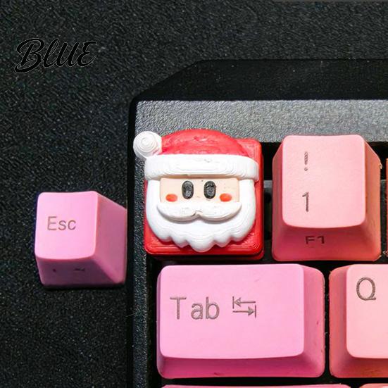 Christmas Santa Keycap for Mechanical Keyboards 3D Printed PETG Gift Gamers Cute Keycap Exquisitely Crafted Keyboard Switch Cap Customization