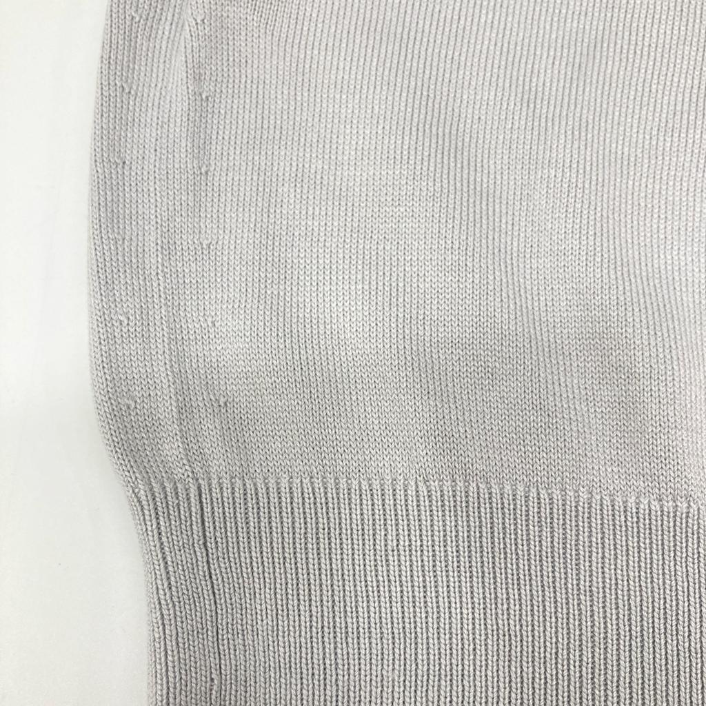 TOMORROWLAND [Excellent Condition] 61-02-22-02011 Silk Cotton Knit Polo Shirt/ tops M Light grayUsed