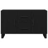 Sideboard in Black Oak Look 100 x 36 x 60 cm Engineered Wood