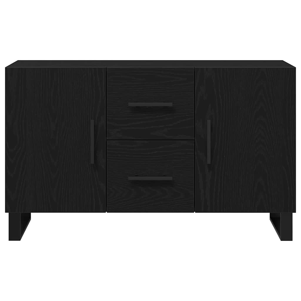 Sideboard in Black Oak Look 100 x 36 x 60 cm Engineered Wood